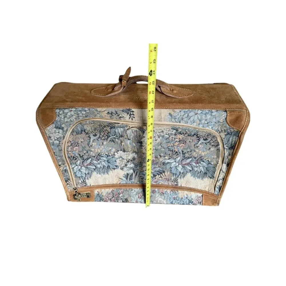 French Luggage Company - Tapestry Garment Clothes Bag Floral Embroidered Luxury